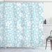 East Urban Home Floral Shower Curtain Daisy Blossom Spring Print Polyester in Pink/Blue | 70 H x 69 W in | Wayfair A479856FDA9C4EE2B58AA2CC35DA8D27