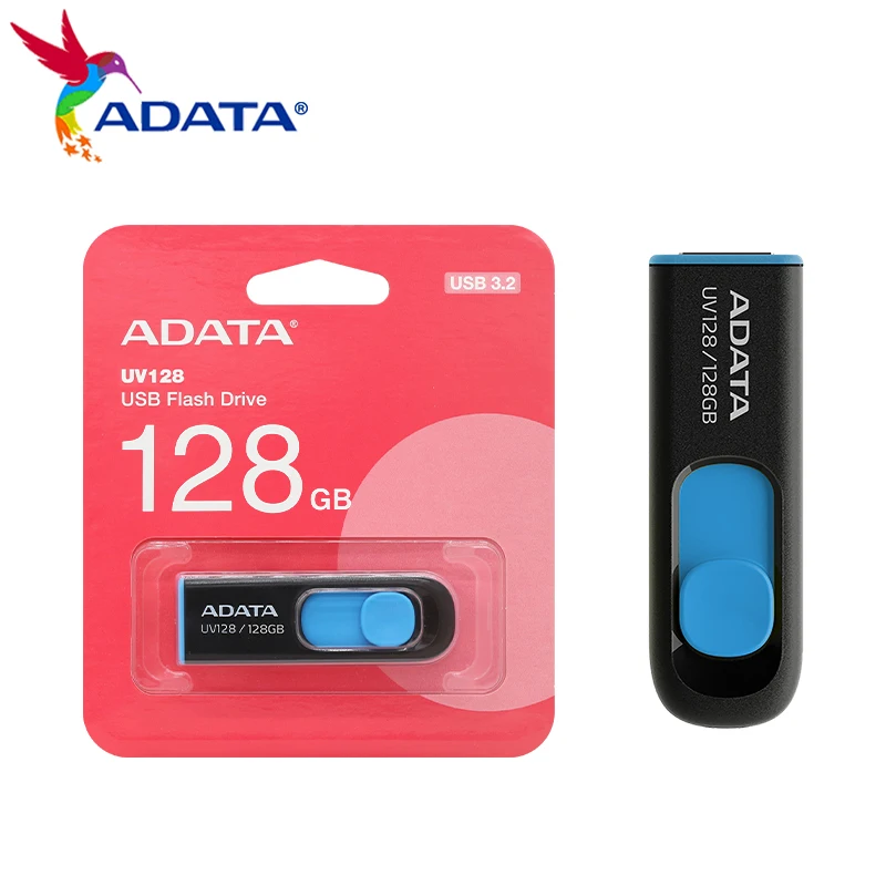 ADATA-Clé USB 3.2 haute vitesse pour ordinateur, clé USB, clé USB, clé USB, 32 Go, 64 Go, 128 Go, 256 Go, UV128