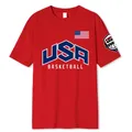 T-shirt en coton respirant à manches courtes pour hommes Économie de basket-ball jeunesse T-shirt