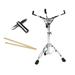 Almencla Snare Drum Stand Double Braced Tripod Percussion Adjustable Knob Nonslip Triangle Bracket Instrument Holder for Stage Concert