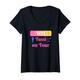Damen TOT Tussi on Tour - Mädelsabend Party T-Shirt mit V-Ausschnitt