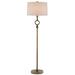 Currey & Company Germaine Brass Floor Lamp - 62"h x 18"dia.