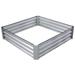 Galvanized Raised Garden Bed Kit, Square Large Metal Raised Garden Beds for Vegetables,4*4*1ft