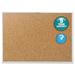 Quartet Classic Series Cork Bulletin Board 24 x 18 Natural Surface Silver Aluminum Frame (2301)