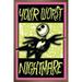 Disney Tim Burton s The Nightmare Before Christmas - Worst Nightmare Wall Poster 14.725 x 22.375 Framed