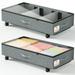 Auledio Under Bed Storage with Wheels - Rolling Underbed Storage Containers with Lid Under Bed Shoe Storage Organizer Drawer Underbed Storage Bins for Clothes Toys Books (2 Pack Grey)