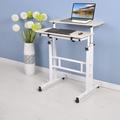 Mobile Study Table Portable Standing Workstation Laptop Desk Rolling Desk Laptop Cart For Home Office Classroom