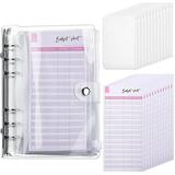 Planner Business Cash Notepad Loose-leaf Budget Cards Accounts Book Mini Binders Money Envelopes Paper