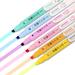 ONAVIA Erasable Highlighters Double Head Fine Smooth Writing Highlighters Chisel Tip Assorted Colors High Lighter Markers Pastel Markers for Highlighting in Student Office Classroom 6 Count