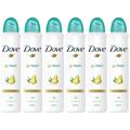 6 Pack Go Fresh Pear & Aloe Antiperspirant Deodorant Spray 5.07 Ounce Each Compatible with Dove Go Fresh Pear & Aloe Antiperspirant Deodorant 150ml