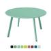 Grand Patio Round Steel Patio Coffee Table Weather Resistant Outdoor Large Side Table 15.8in(H) Mint Green