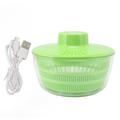 Electric Double Layer Drainer Vegetable Washing Vegetable Drainer Machine for Efficient Food Preparation Salad Spinner for Home Kitchen 5L