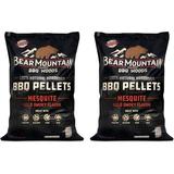 Bear Mountain BBQ FK17 Premium 20 Pounds All Natural Hardwood Mesquite BBQ Hardwood Smoker Pellets for Outdoor Electric Grilling and Smokers 2 Pack