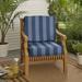 Mozaic Humble + Haute Striped Indoor/Outdoor Corded Deep Seating Cushion Set 25in x 23in x 5in - Preview Lagoon