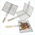 EcoQuality BBQ Grill Basket for Outdoor Grilling Stainless Steel Fish Grilling Basket with Handle BBQ Griller Accessory for Meat Shrimp Vegetables Grilling Gifts Outdoor Camping (2 PACK)