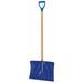 Snow Shovel 37 in Wood D-Grip Handle Poly Blade Material 18 in Blade Width