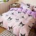 100%cotton Sanrio Quilt Cover Kuromi Cinnamoroll Hello Kitty My Melody Duvet Cover Bed Sheet Pillowcase Bedding Home Textile Gif