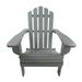 Foldable Outdoor Indoor Wood Adirondack Chair Grey