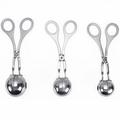 AntiGuyue 3Pcs Stainless Steel Fish Ball Maker Meatball Rice Ball Clip Kitchen Cooking Tool