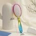 Three-color gradient electroplated hair comb hair smoothing air cushion comb air bag comb nylon tooth comb