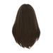 Desertasis women s shoulder length bangs wig Full Straight Party Synthetic Medium Cosplay Wig Anime Hair Hair Women s Wigs wig Brown