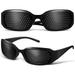 2Pcs Vision Correction Glasses Pinhole Eye Glasses Pinhole Eyeglasses Eyes Care Tool