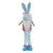 Whoamigo Easter Bunny Gnome Handmade Rabbit Plush Toys for Doll Ornaments Spring Kids Easter Gifts Holiday Home Party Household D