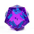 Dark Purple/Blue Titan 55mm Jumbo d20 | Dungeons and Dragons | Colossal Dice Set| DnD Dice | DnD Dice Set Polyhedral 5E DND