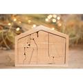 Gzwccvsn Easter Decorations for the Home Nativity Puzzle With Wood Burned Design Wooden Puzzle Game Nativity Set Photo Frame