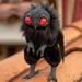 Mothman Baby Poseable Art Doll Ornament Cute Resin Plush Mothman Statue Perfect For Halloween Party Decoration