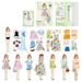 Clearance Deals! Magnetic Dress Up Baby Magnetic Princess Dress Up Paper Doll Magnet Dress Up Games Girls Magnetic Dress Up Sticker Puzzle F