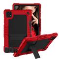 FIEWESEY Case for T-Mobile Revvl Tab 5G 2023 Released Tablet Shoulder Strap Soft Silicone & Hard Back Hybrid Shockproof Kids Friendly Protective Case for REVVL TAB 5G 2023 Released (Red+Black)