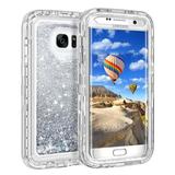 For Samsung Galaxy S7 S7 Edge Liquid Glitter (Case Clip Fits Otterbox Defender)