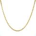 14K Rope 1.5m Diamond Cut Yellow Gold Chain 24