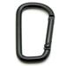 3 Inch Black Carabiner Heavy Duty Spring Snap Hook D Shape Steel Clip Buckle - Pack 50 pcs