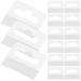 200 Pcs Aircraft Hole Hook Clear Display Hooks for Hanging Tabs Labels Coat Hanger Heavy Duty Clothes Rack