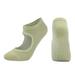 BKQCNKM No Show Socks Womens Ankle Socks Toe Socks Yoga Socks Ladies Solid Color Backless Grip Socks Yoga Ankle Sports Socks Ladies Anti Slip Slippers Socks No Show Socks Green One Size