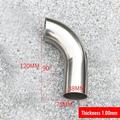 32/38/51MM stainless steel thin pipe exhaust pipe elbow 90 degree