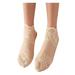 BKQCNKM No Show Socks Womens Ankle Socks Toe Socks Yoga Socks Fashion Women Lace Soft Elastic Transparent Sock Sheer Socks Ankle Sock Slippers No Show Socks Beige One Size