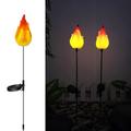 Carevas Outdoor lamp lamp pole flame Outdoor Lamp Pole Decoration Outdoor Atmosphere Creative new solar flame atmosphere creative flame lamp Flame Lamp Nebublu Outdoor lamp Outdoor lamp flame