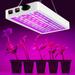 Gostoto Full Spectrum LED Grow Panel Light with Adjustable Rope Hanger Chain Dual Chip Design Double Switch Grow LED Plant Growing Lamps for Indoor Plants Veg and Flower