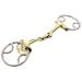 JK Bar H Equine Eggbbutt D Ring French Link Snaffle Brass Horse Mouth Bit|Bits for Horses|Horse Bit |horse bits|snaffle bits for horses|horse bits and bridles