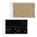 2 Sheets Universal English Keyboard Stickers Laptop Keyboard Letters Replacements