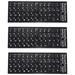 3X Russian Letters Keyboard Sticker for Notebook Laptop Desktop PC Keyboard Covers Russia Sticker