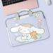 Sanrio Cinnamoroll Anime Laptop Tote Bag 12 13.3 14 15 15.6 16.1 17.3 Inch Kawaii Student Cute Anime Tablet Storage Bag
