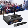 Professional Dual Wireless Microphone System Fit SHURE SM58 Cordless Mic Set UHF