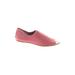 Lori Goldstein Wedges: Slip On Stacked Heel Casual Pink Solid Shoes - Women's Size 10 - Almond Toe