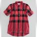 Burberry Dresses | Burberry Check Shirt Dress Claret Pink Size 4 Year | Color: Black/Pink | Size: 4g