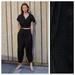 Zara Pants & Jumpsuits | Nwot. Zara Black Technical Trousers. Size Xs. | Color: Black | Size: Xs