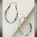 Anthropologie Jewelry | Anthropologie Lena Bernard Earrings | Color: Blue/Gold | Size: Os